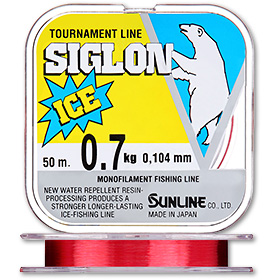 Монофильная леска Sunline Siglon V Ice Fishing (красная)