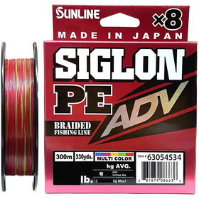 Плетеная леска Sunline Siglon PEx8 ADV #4 300м 0.342мм (Multicolor 5C)