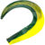 Хвост Svartzonker McTail Glide Tail 14см (6.6г) C22 Black Chartreuse (3шт)