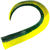 Хвост Svartzonker McTail Glide Tail Junior 12см (3.5г) C22 Black Chartreuse (3шт)