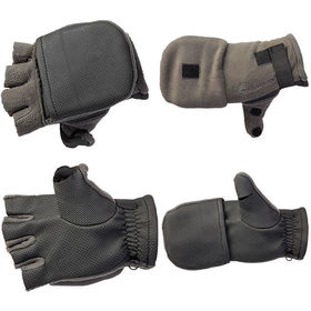 Рукавицы-перчатки Tagrider 0913 неопреновые флис без пальцев р.L (темный графит)