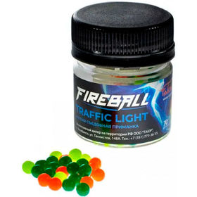 Приманка съедобная Takedo Fireball Traffic light цв.крас., желт., зел., рыба  5мм (75шт)
