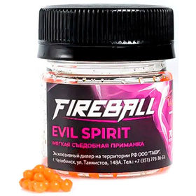 Приманка съедобная Takedo Fireball Evil spirit цв.красный креветка 3мм (70шт)