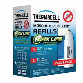 Набор запасной Thermacell Long Life Refill (4 газовых картриджа + 4 пластины)