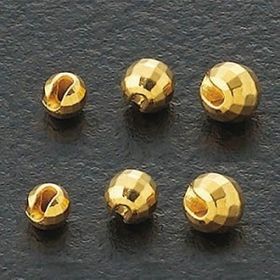 Головки волфрамовые граненые с вырезом TMC Tungsten Bead Plus Gold Mirror Cut XS 2.5mm