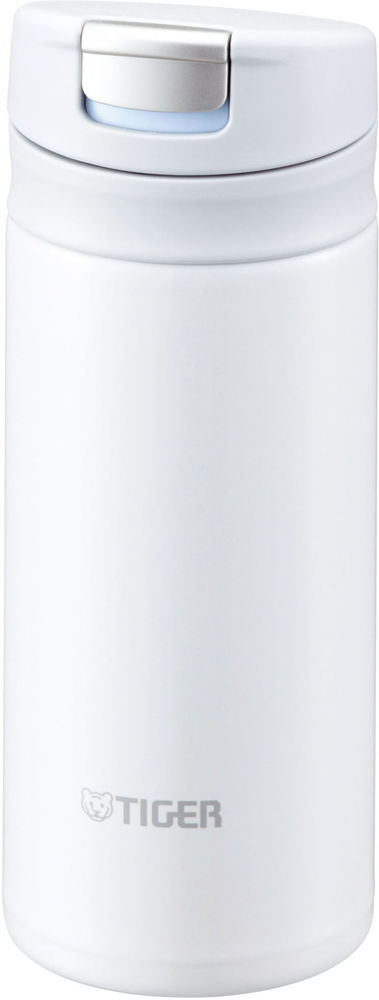 Термокружка Tiger MMX-A020 Snow White 0,2л (цвет снежно-белый, откидная крышка на кнопке)
