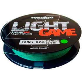 Леска Tokuryo Light Game X4 150м 0.1мм (Dark Green)