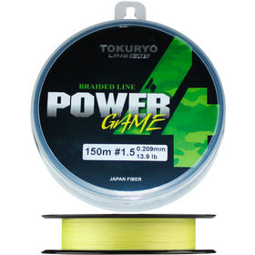 Леска Tokuryo Power Game X4 150м 0.108мм (Yellow