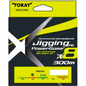 Леска Toray Jigging Pe Power Game x8 300м 0.128мм 5colors