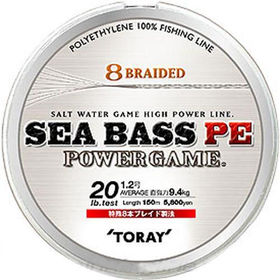 Леска плетеная Toray Sea Bass PE Power Game 150м 0.235мм