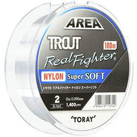 Леска Toray Trout Real Fighter Nylon Super Soft 100м 0.148мм (прозрачная)