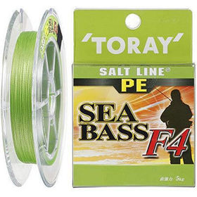 Шнур Toray PE Sea Bass F4 #0.8 150м 0.148мм (светло-зеленый)