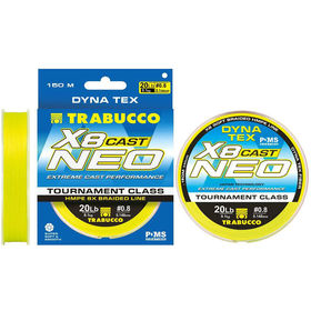 Плетеный шнур Trabucco Neo Cast X8 #0.2 150м 0.084мм (Light Yellow)