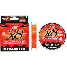Плетеный шнур Trabucco Pro Extreme X8 #0.2 150м 0.084мм (Bright Orange)