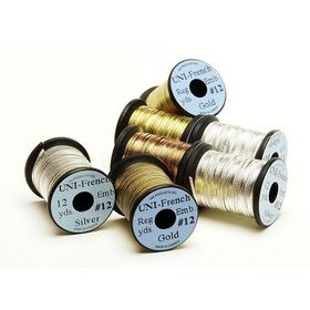 Люрекс плоский голограф.UNI Mylar #12 Holographic Silver3/64