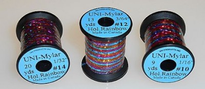 Люрекс плоский голограф.UNI-Mylar #14 Holographic Rainbow 1/32