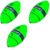 Поплавок Uni Cat Micro Lifter (10г) Fluo Green (упаковка - 3шт)