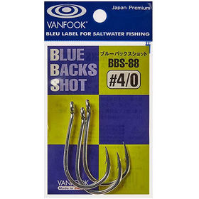 Крючок Vanfook BBS-88 №2/0 silver (упаковка - 4шт)