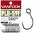 Крючок Vanfook PLB-59F №1 fusso black (упаковка - 14шт)