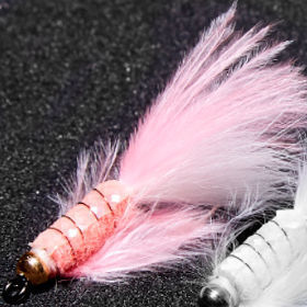 Муха Vanfook Leech LC-11BL pink/white (1.2г)