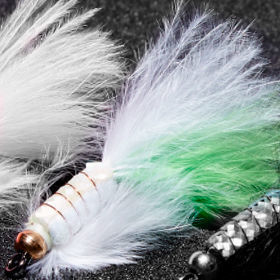Муха Vanfook Leech LC-12BL chart/white (1.2г)