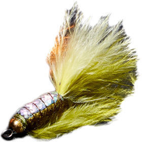 Муха Vanfook Leech LC-24BL olive/yellow (1.8г)