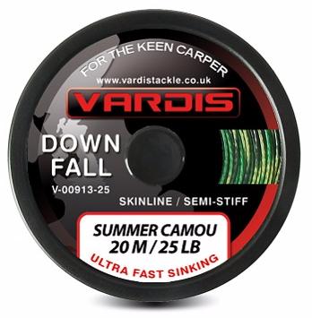 Поводковый материал Vardis Tackle DOWNFALL FS Semi-Stiff Skinline 20m, 25lb