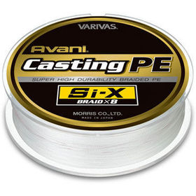 Леска плетёная Varivas Avani Casting PE Si-X #10 300м 0.52мм (белая)
