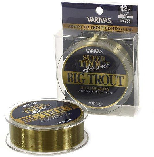 Леска Varivas Super Trout Advance Big Trout New 0.26 мм 12 lb (золотая)