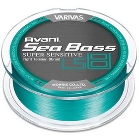 Плетеный шнур Varivas Avani Sea Bass Super Sensitive LS8 #0.8 0.148 мм (бирюзовый)