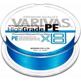 Плетеный шнур Varivas High Grade PE X8 #0.6 0.128 мм (синий)