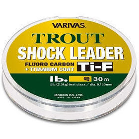Леска Varivas Trout Shock Leader Ti Fluoro Carbon #0.5 30м 0.117мм (прозрачная)