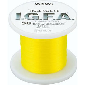Монофильная леска Varivas Trolling Line IGFA Nylon 1000м 30lb (желтая)