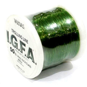 Монофильная леска Varivas Trolling Line IGFA Nylon 1000м 80lb (зеленая)