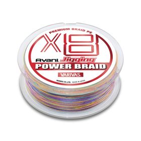 Плетеный шнур Varivas AVANI JIGGING POWER BRAID PE X8 #0.6-200м, многоцветный