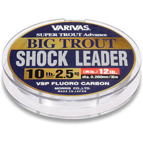 Шок-лидер Varivas Big Trout Shock Leader VSP Fluoro 30м 0.285мм