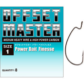 Крючок офсетный Varivas Offset Master Power Bait Finess №1 (упаковка - 8шт)