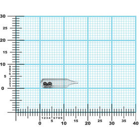 Капсула шумовая Glass Rattle 4x16, ф-4мм, 2 шарика, длина 16мм