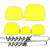 Набор грузов Пуля №1 (4/8/12/16г/20г) спираль Jig Spring №1, спираль Jig Spring №2 (02-желтый)