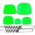 Набор грузов Пуля №1 (4/8/12/16г/20г) спираль Jig Spring №1, спираль Jig Spring №2 (07-зеленый)