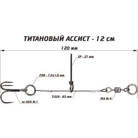 Титановый ассист (12см)