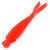 Силиконовая приманка Viking Двуххвостка (6.3см) красный Fluo (упаковка - 10шт)