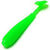 Силиконовая приманка Viking Пиявка (5см) зеленый Fluo (упаковка - 10шт)