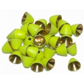 Головки латунные Wapsi Cone Heads Metallic Medium Fluo Chartreuse EYAM4509