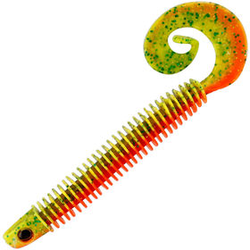 Силиконовая приманка Westin RingTeez Curltail (10см) Green Tomato (упаковка - 8шт)
