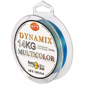 Леска плетеная WFT KG Round Dynamix Multicolor 300м 0.35мм