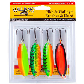 Набор блесен Williams Pike Walleye 4-PW2-ASST UV