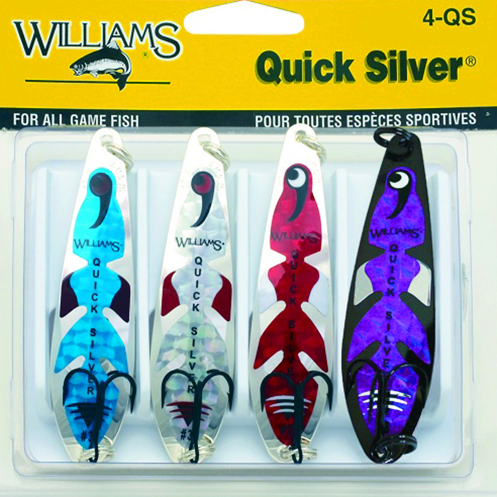 Набор блесен Williams Wabler Quick Silver Pack 4WQS