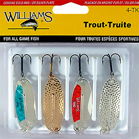 Набор блесен Williams Wabler Trout Kit 4WTK