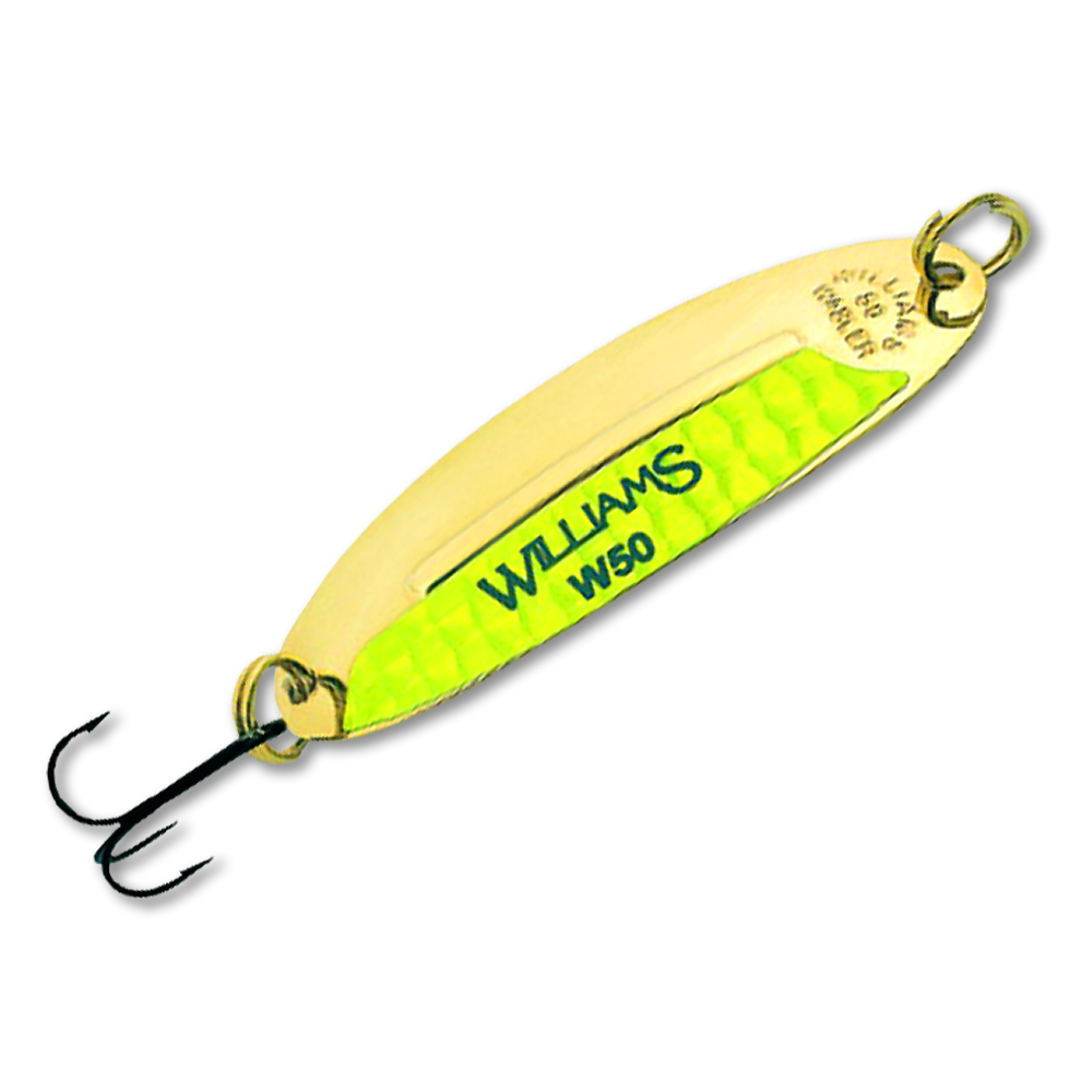 Блесна Williams Wabler GC (золото/chartreuse (голография)) 102мм (28г)